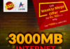 Jazz Weekly Mega Offer 3000 MBs Internet for Pakistan