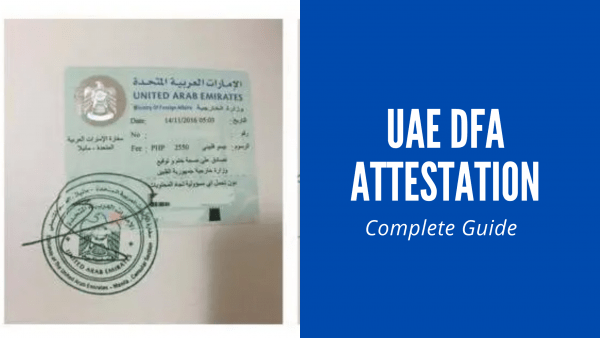 UAE DFA Attestation Requirements